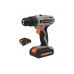 Drill driver 20v, 22 nm - 2x battery 1.3 ah (78972)