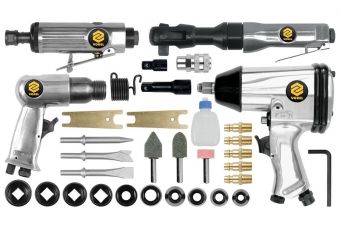 Pneumatic tool set, 33 pcs (81142)