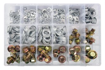 Набор алюм. шайб и маслосливных пробок | 534 шт. (YT-06862)