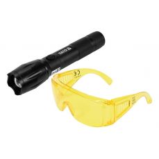 Фонарь аккумуляторный и очки (YT-08587)
