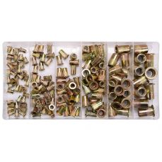 150 pcs m3-m10 mixed threaded steel rivet nuts (YT-36481)