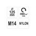 Нейлоновые проволочные щетки | M14 | 125 mm (YT-47787)