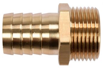Латунный патрубок | Подключение к садовым насосам | 25 мм (1") (YT-85395)