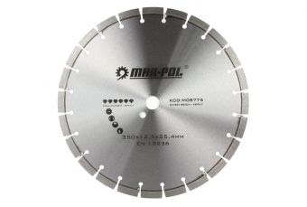 Abrazīvās nogriešanas disks 350 x 12,5 x 25,4 mm, betonam (M08775)