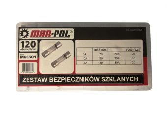 Набор стеклянных предохранителей 120шт. (M66501)