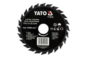 Диск фреза унив. по дереву для УШМ 115мм (YT-59160)