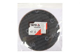 Абразивный диск, 225мм, 3 шт., P 100. (YT-845823)