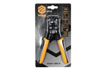 Универсальные клещи для зачистки проводов и обжимные клещи с храповым механизмом (45160)