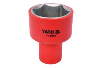 Головка торцевая диэлек. VDE 1/2" 32мм (YT-21052)