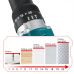 Bezsuku akumulatora urbis 20+3 Griezes moments 650N·m 13mm | Makita 18V akumulatoram (005170-4)