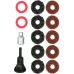Wheel hub grinding set | for bolts and nuts | 14 pcs. (SK7074)