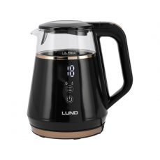 Электрочайник 1 л регулировка температуры, черный  (68216)