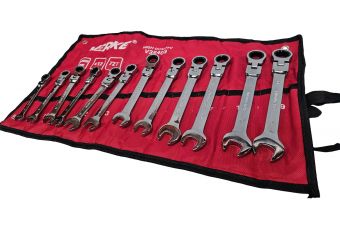 Set of socket wrenches | swivel | 8-19 mm | 12 pcs. (H00403)