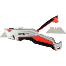 Нож с выдвижным трапециевидным лезвием (YT-75202)