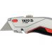 Knife with retractable trapezoidal blade (YT-75204)