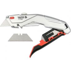 Нож с выдвижным трапециевидным лезвием (YT-75204)