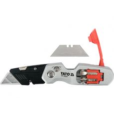 Нож с выдвижным трапециевидным лезвием (YT-75210)