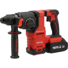 Перфоратор SDS+ 18В c аккумулятором 2x4Ач (бесщет) (YT-827724)