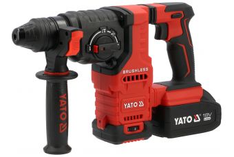 Перфоратор SDS+ 18В c аккумулятором 2x4Ач (бесщет) (YT-827724)