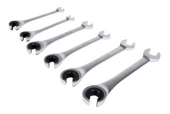 Ratslēgu komplekts paplašinātām uzgriežņiem | 6 gab. | 8–19 mm (YT-01344)