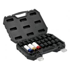 Galvas uzgaļu komplekts | 12,7 MM (1/2") | 10-24 MM | E10-E24 | 24 gab. (YT-10569)