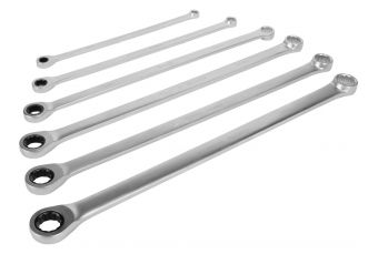 Set of long keys with ratchet | 8-19 mm | 6 pcs. (YT-50385)