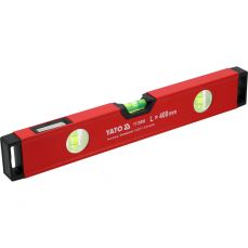 Alumīnija līmenis | 400 mm | ar rokturi | 3-acis (YT-30080)