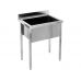 Stainless steel sink table with a large bowl 60 X 60 cm (YG-30920)
