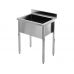 Stainless steel sink table with a large bowl 60 X 60 cm (YG-30920)