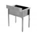 Stainless steel sink table with a large bowl 60 X 60 cm (YG-30920)