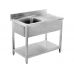 Stainless steel sink table | 100 X 60 cm (YG-30900)