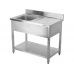 Stainless steel sink table | 100 X 60 cm (YG-30900)