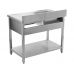 Stainless steel sink table | 100 X 60 cm (YG-30900)