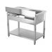Stainless steel sink table | 100 X 60 cm (YG-30900)
