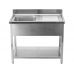 Stainless steel sink table | 100 X 60 cm (YG-30900)