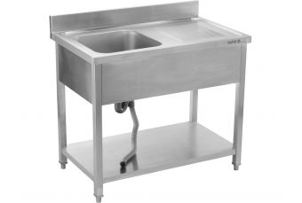Stainless steel sink table | 100 X 60 cm (YG-30900)
