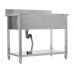 Stainless steel sink table | 100 X 60 cm (YG-30900)