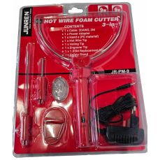 Hot knife for foam 9 W, with 3 cutting attachments. (H1212)