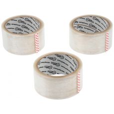 PP packing tape 48mm x 50mm 3 pcs. - colorless (75305)