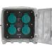 Street garden socket | stone imitation | IP44 | 4 X 230V (YT-81271)