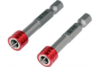 Screwdriver bit set with magnetic ring and limiter | 2 pcs. | 50 mm | PH2 (YT-78170)