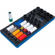 Tool Set 3/3: Impact Socket/Impact Socket with Protection | 12.5 mm (1/2") | 33 pcs (74557)
