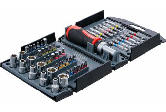 Set of bits, socket heads, and screwdriver/rachet | 53 pcs. (90105)