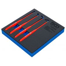 Insertion for tool 1/6: hook set | insulated | 180 mm | 4 pcs. (74645)