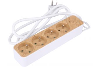4-socket extension cord (1.4m) with grounding (72341)