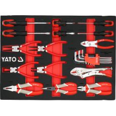 Tool set: screwdrivers | hex keys | pliers | 24 pcs. (YT-55495)