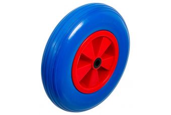 Wheel for cart | Polyurethane, red/blue | 400 mm (80656)