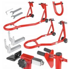 L-shaped motorcycle front and rear wheel stands (JC-402)