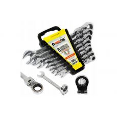 Kombinēto atslēgu komplekts ar sprūdratu (8-22mm) 8 gab. (M58608)