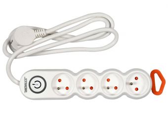 Удлинитель 4 розетками с заземлением 1,5м (72353)